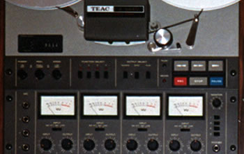 
 TEAC A3440 Reel to Reel Recorder 
 Control Panel Close-up  
 